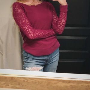 Plum colored, Aeropostale, long sleeve top
